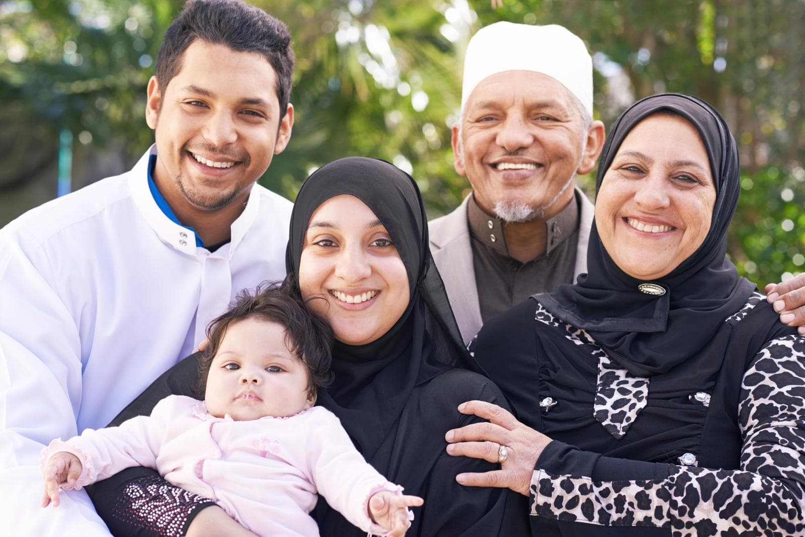 Happy Muslim Family